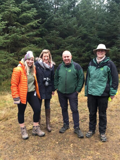 A snap from the day. Maggie, Rachel, The Rangers from Kielder
